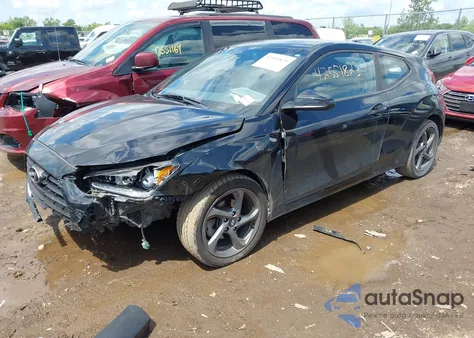 2019 Hyundai Veloster 2.0 из США, поврежденный, VIN KMHTG6AF1KU003446